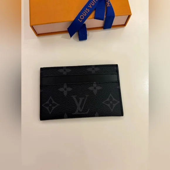 Louis Vuitton Black Double Card Holder - Picture 3 of 7